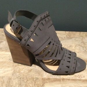 Vince Camuto chunky heels.